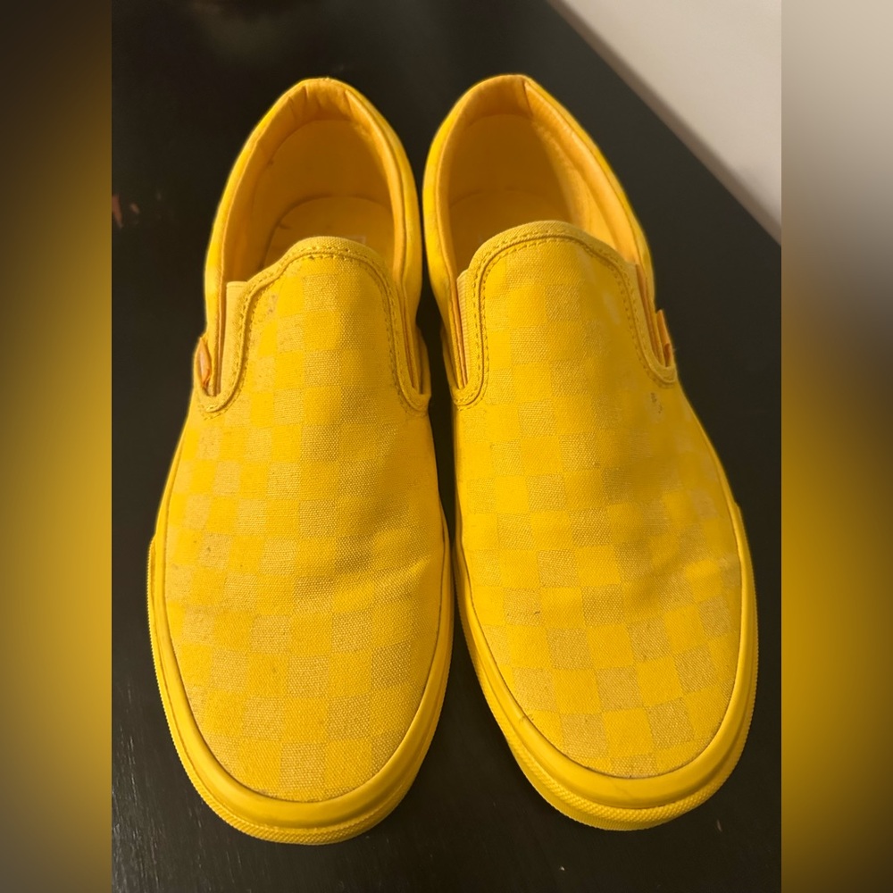 Yellow Vans Slip On